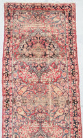 11'4" x 2'9" Antique Runner / Kerman Lavar Runner / Vintage Runner / Skinny Runner - Blue Parakeet Rugs