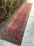 15'4 x 2'10" Antique Long and Skinny Runner - Blue Parakeet Rugs