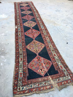 3'5" x 15'3" NW Persian Runner #2271 - Blue Parakeet Rugs