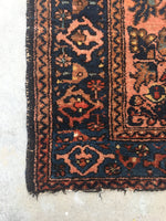 3'3" x 6'6" Jewel Antique Malayer / Small Malayer / Small 3x6 Rug - Blue Parakeet Rugs