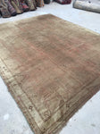 8' x 9'7 Antique Turkish Oushak Rug / 8x10 antique Turkish Rug / 8x10 Neutral rug - Blue Parakeet Rugs