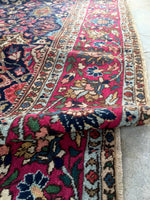 7’9 x 11’2 Antique 1920s Tabriz Rug (#1357) - Blue Parakeet Rugs