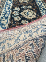 10x14 antique Persian Yazd Rug (#1027) - Blue Parakeet Rugs