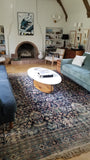 10' x12' Antique 1880's Persian Mashhad Rug - Blue Parakeet Rugs