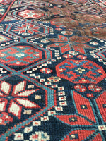 4’2 x 8’2 Qashqai Tribal Runner (#1039A) - Blue Parakeet Rugs
