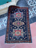 2’7 x 4’10 Navy Persian Scatter Rug #2878