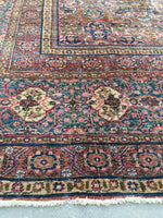 9’10 x 13’5 Antique Persian Tabriz Rug /  Large Antique Rug (#924) - Blue Parakeet Rugs