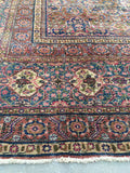 9’10 x 13’5 Antique Persian Tabriz Rug /  Large Antique Rug (#924) - Blue Parakeet Rugs