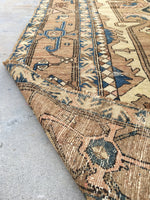 9’6 x 13’4 antique Persian Serapi (#1145) - Blue Parakeet Rugs