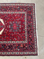 5’2 x 12’8 Vintage Persian Gharajeh Runner #2353 / 5x13 Vintage Runner - Blue Parakeet Rugs