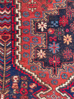 5’1 x 6’6 Antique Persian Afshar Rug (#1295) - Blue Parakeet Rugs
