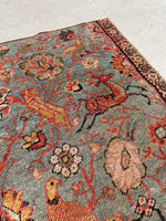 1’10 x 2’8 Antique Persian Tabriz Rug (#1932) - Blue Parakeet Rugs