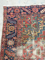 8’3 x 11’ Antique Persian Heriz (#973T) - Blue Parakeet Rugs
