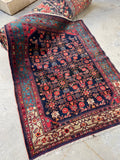 3’7 x 4’9 Antique Persian rug #2627 - Blue Parakeet Rugs