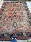 9’6 x 12’8 Antique Persian Mahal Rug #2559ML - Blue Parakeet Rugs