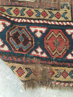 4’2 x 9’2 Antique Caucasian Runner (#1290) - Blue Parakeet Rugs