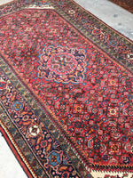 5’5 x 9’ Vintage 1940s rug (#1385) - Blue Parakeet Rugs