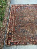 4’8 x 5’9 Persian Shiraz Tribal Rug - Blue Parakeet Rugs