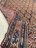 4’4 x 8’8 antique Kurdish rug #1113 - Blue Parakeet Rugs