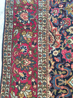 7’9 x 11’2 Antique 1920s Tabriz Rug (#1357) - Blue Parakeet Rugs