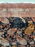 6' x 15'10" Antique 19th Century Mashhad rug #2278 - Blue Parakeet Rugs