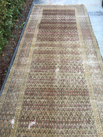 4’2 x 12’ Persian Tabriz Runner / rug runner / (#400) - Blue Parakeet Rugs