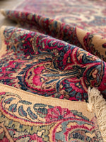 12x20 Ivory Persian Kerman Rug / #JLrug - Blue Parakeet Rugs