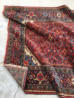 5’5 x 9’ Vintage 1940s rug (#1385) - Blue Parakeet Rugs