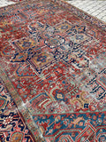 9’1 x 11’6 Antique tribal 1920s rug #1728 / 9x12 vintage rug - Blue Parakeet Rugs