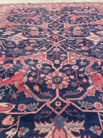 6’4 x 8’11 Antique Turkish rug #2368 - Blue Parakeet Rugs