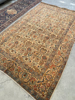 5’5 x 8’6 Antique Persian Tabriz rug #2289 / 6x9 Vintage rug - Blue Parakeet Rugs