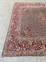 8’3 x 9’10 Antique Lavender Ground Agra Rug #2480 / 8x10 Vintage Rug - Blue Parakeet Rugs