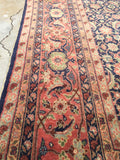 8’1 x 11’2 Antique Persian Tabriz Rug (#1048) - Blue Parakeet Rugs