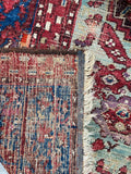 4’8 x 5’10 Antique Turkish Kula Rug #2517ML - Blue Parakeet Rugs