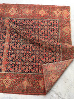 4’3 x 6’1 Antique Persian Senneh (#1383) - Blue Parakeet Rugs