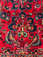 7’1 x 9’9 Antique Persian Dargazin Rug #2354 / 7x10 vintage rug - Blue Parakeet Rugs