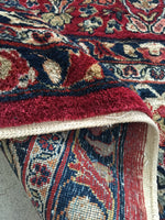9 x 11’8 Antique Persian Sarouk (#1399) - Blue Parakeet Rugs