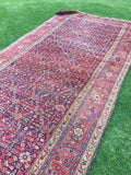 6'4" x 13'5" Antique Mahal Rug - Blue Parakeet Rugs