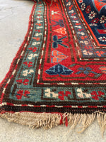 3’9 x 7’5 Antique Kazak Rug #2405ML - Blue Parakeet Rugs