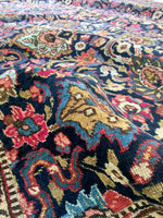 7’9 x 11’2 Antique 1920s Tabriz Rug (#1357) - Blue Parakeet Rugs