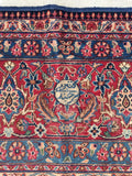 8’4 x 11’5 Antique Persian Mashhad rug (#1315) - Blue Parakeet Rugs