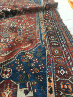 5’3 x 8’2 Antique Persian Shiraz Tribal Rug / 5x8 vintage rug (#1276) - Blue Parakeet Rugs