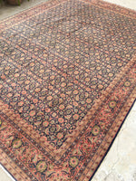 8’1 x 11’2 Antique Persian Tabriz Rug (#1048) - Blue Parakeet Rugs