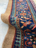 6'4" x 11' Antique Camel Hair Serab Rug - Blue Parakeet Rugs