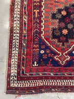 5’1 x 6’6 Antique Persian Afshar Rug (#1295) - Blue Parakeet Rugs