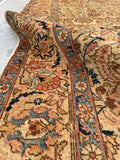 5’5 x 8’6 Antique Persian Tabriz rug #2289 / 6x9 Vintage rug - Blue Parakeet Rugs