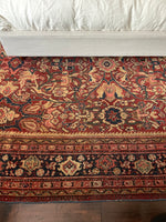 7'9 x 11'5 Antique 1920s Mahal village rug (#606) - Blue Parakeet Rugs