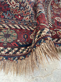 5'2 x 6'4 Antique Persian Shiraz Rug (#233) - Blue Parakeet Rugs