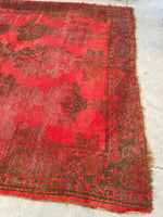 9'1 x 10'10" Worn Turkish Oushak Rug #JLH / 9x11 Turkish Rug / 9x11 Vintage Rug - Blue Parakeet Rugs