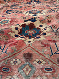 9’6 x 12’8 Antique Persian Mahal Rug #2559ML - Blue Parakeet Rugs